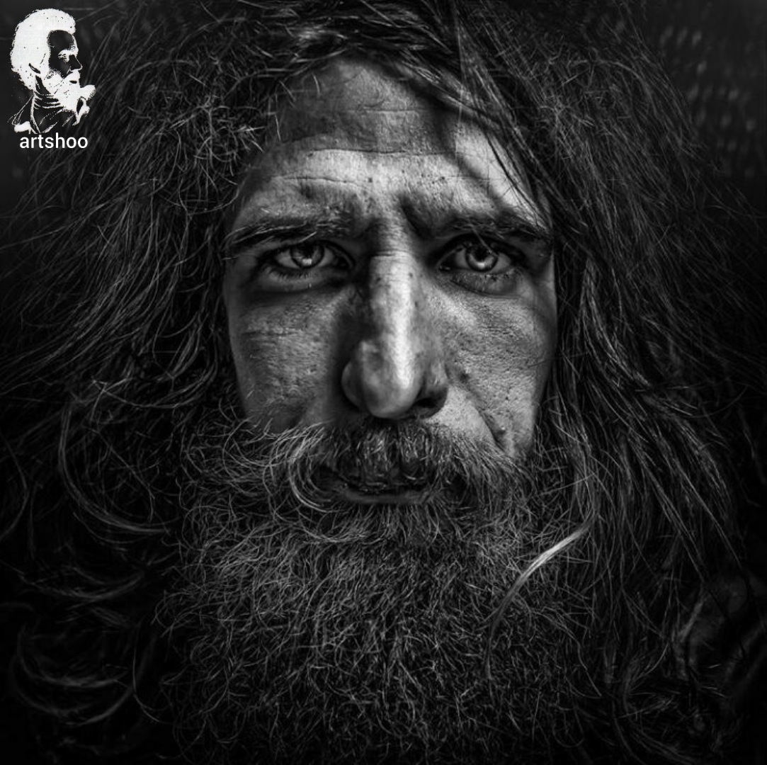 مدل پرتره سیاه قلم